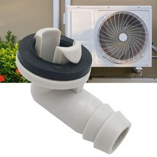 Plastic Air Conditioner AC Drain Hose Connector Elbow Fitting  Rubber Ring Kit