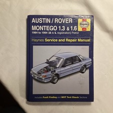 Haynes Austin / Rover Montego (1984 To 1994) Haynes Owners Workshop Manual - VGC