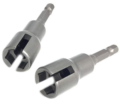 (2pc) Power Wing Nut Driver Set,Slot Wing nuts Drill Bit Socket Wrenches Tool...