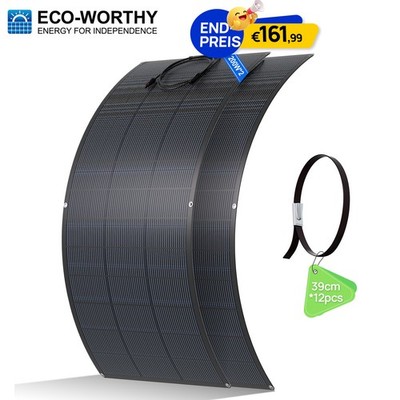 ECO-WORTHY 400W Flexibles Solarpanel Solarmodul für Wohnmobil Balkonkraftwerk