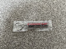Supreme FW17 Embossed Keychain Red/Black - Brand New Accessory