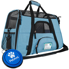 Airline Approved Pet Carrier, Soft Sided, ventalated, for Small Dogs, Cats