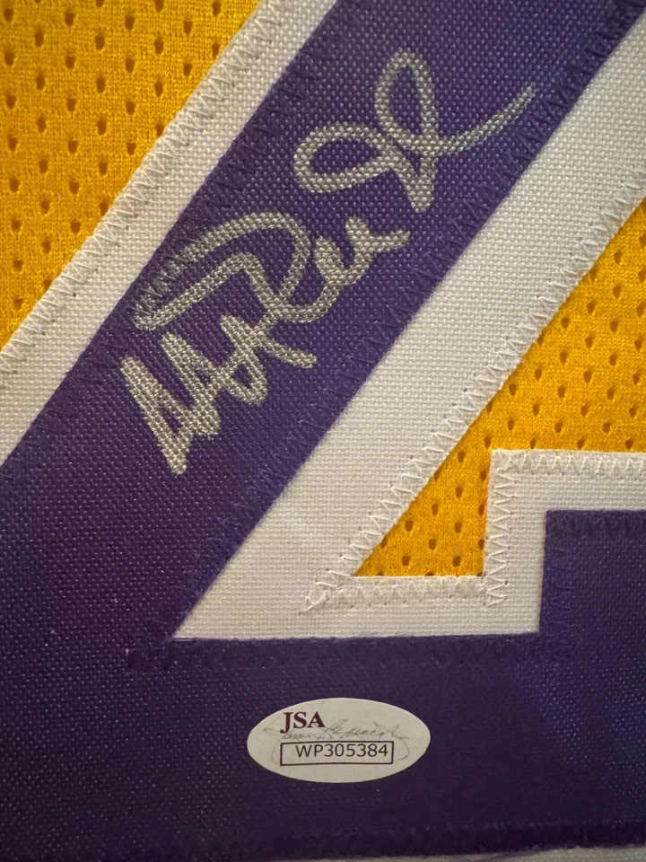 Larry Bird & Magic Johnson Signed Dual Jersey W/ COA's JSA Celtics Lakers - Image 2 of 4