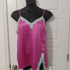 Tease By Victoria's Secret Lace Trim Satin Chemise Slip Size XL NWOT