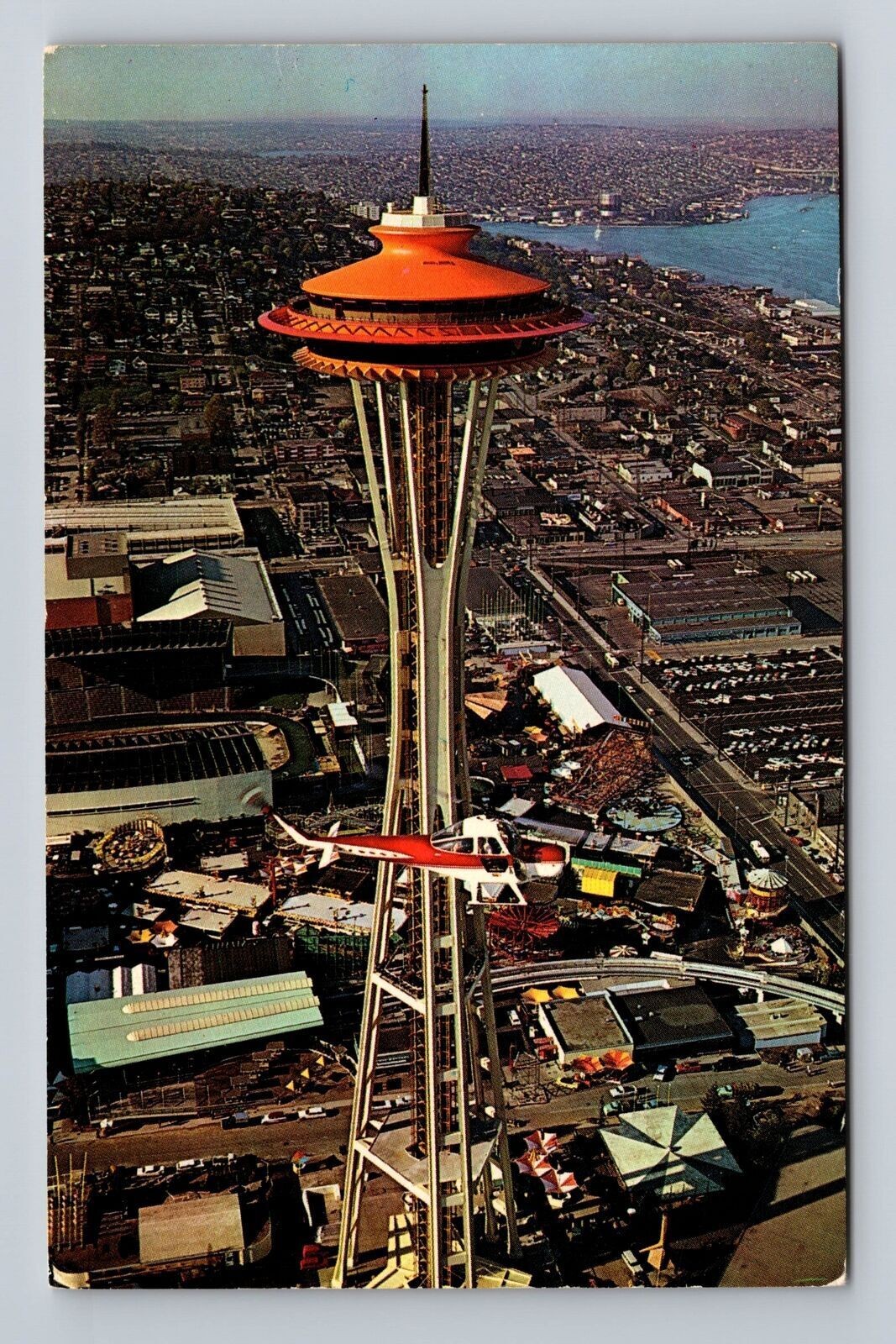 Vintage 1965 Seattle WA Space Needle Antique Postcard