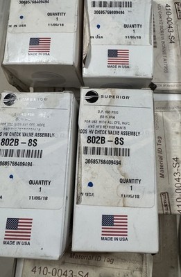 Lot Of 2 Superior Is 802B-8S Check Valve Assembly. Made In The USA - Free S&H **