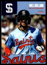 2022 Will Holland Choice Minor League Rookie Card Twins St. Paul Saints