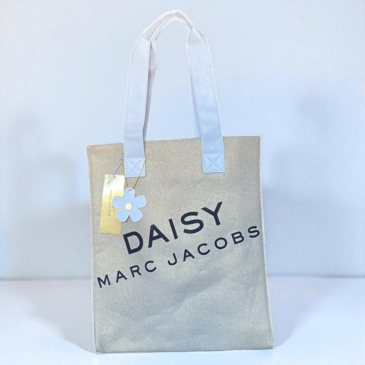 Marc Jacobs Tote bag Shimmery gold with white faux leather straps 