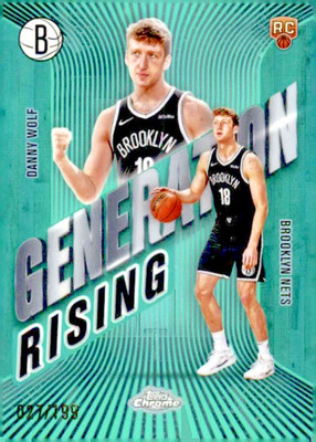 2025-26 Topps Chrome - Generation Rising Danny Wolf #GR-13 Refractor /199 (RC)