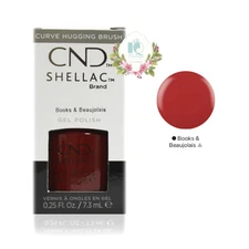 CND Shellac UV Gel Polish 0.25 oz NIB Book and Beaujolais