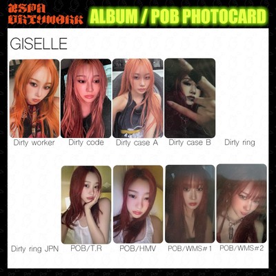 【未開封】aespa Dirty Work Code Worker　3種12点 未開封】aespa Dirty Work Code Worker 3種12枚 AESPA] Dirty Work