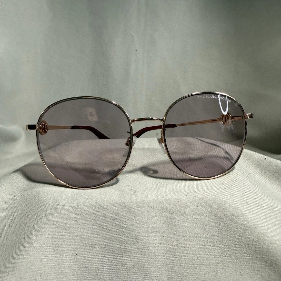 Marc Jacobs Gray Round Sunglasses for Women for sale | eBay display picture 2