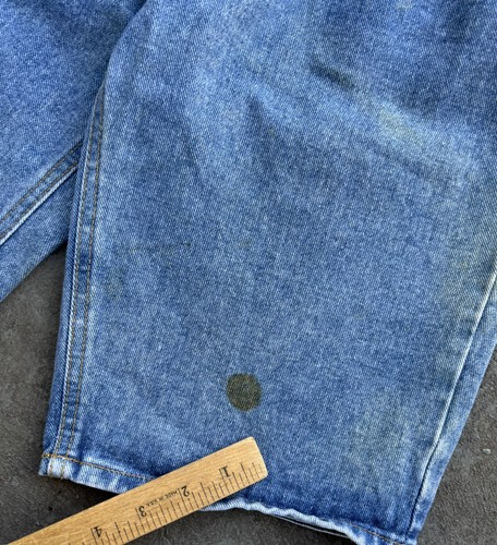 VTG Arizona Boys Loose Fit Blue Jean Denim Shorts Jorts 25x11 Sz 12 Skater Y2K - Picture 3 of 16