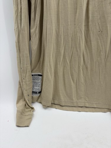 MENS CARHARTT FRK009 TAN L/S FLAME RESISTANT WORK SHIRT SIZE Large LIGHTWEIGHT - Bild 4 von 7