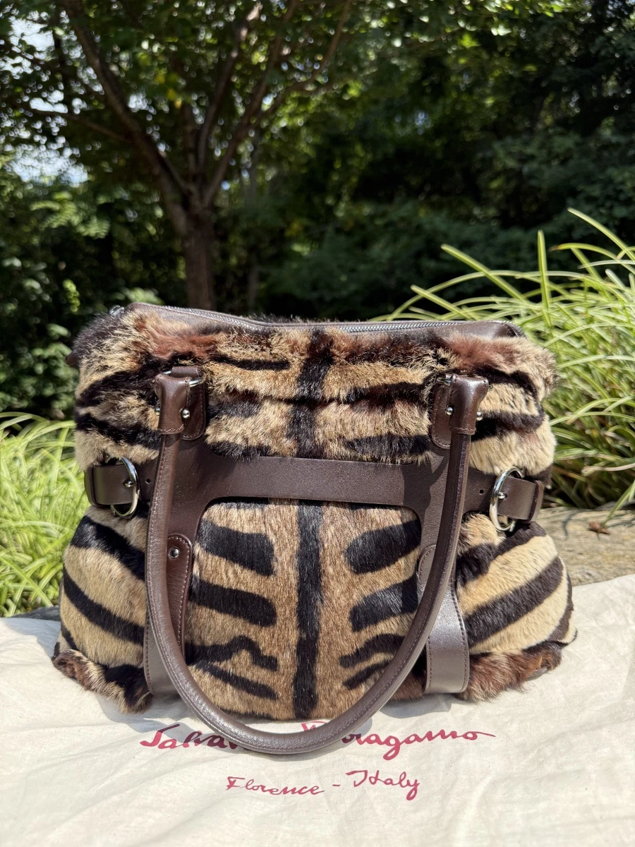 Salvatore Ferragamo Fur Exterior Medium Bags & Handbags for Women