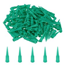 160Pcs 0.84mm Plastic Tapered Pinhead, 18 Gauge TT Blunt Tip, Transparent Green