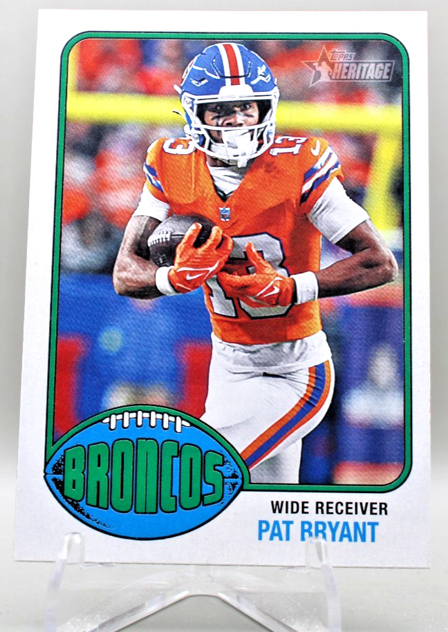 2026 Topps Heritage Football - Pat Bryant #64 Broncos