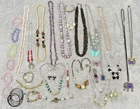 40 pc Lot Vintage Costume Jewelry Necklaces Bracelets Earrings Watches Pendants