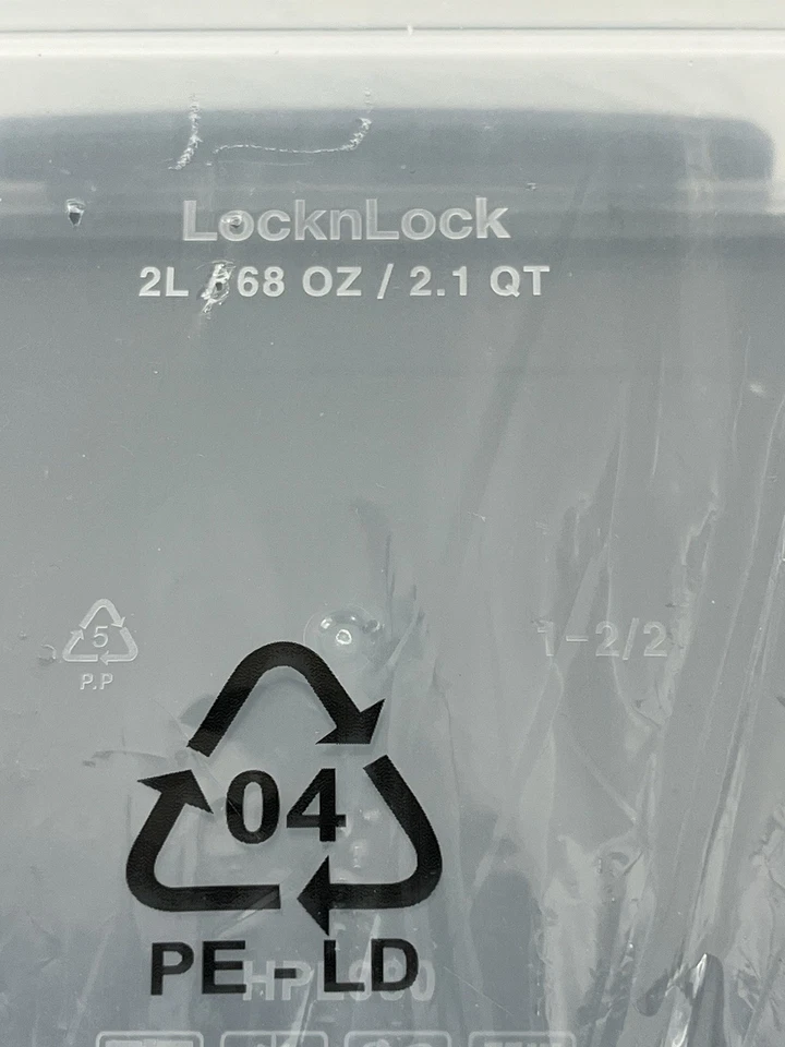 Juego de 5 contenedores cuadrados de plástico para alimentos Lock n Lock varios tamaños - gris Foto 4 de 4