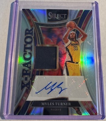 2024-25 Panini Select - Myles Turner X-FACTOR #XMS-MYL 13/125 (AU, MEM) Pacers