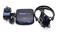 Sony Discman D-133 Mega Bass with mains unit and phones