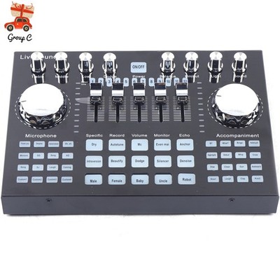 K1 Live Sound Card Bluetooth Digital Audio Mixer For Computer PC Mobile Phone