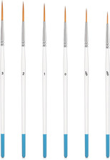 6 Pcs Script Liner Brush Set Fine Point Detail Paint Brushes for Art Crafts