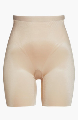 SPANX Thinstincts Invisible Mid-Thigh Short Shaper Sz S Champagne Beige 10234R