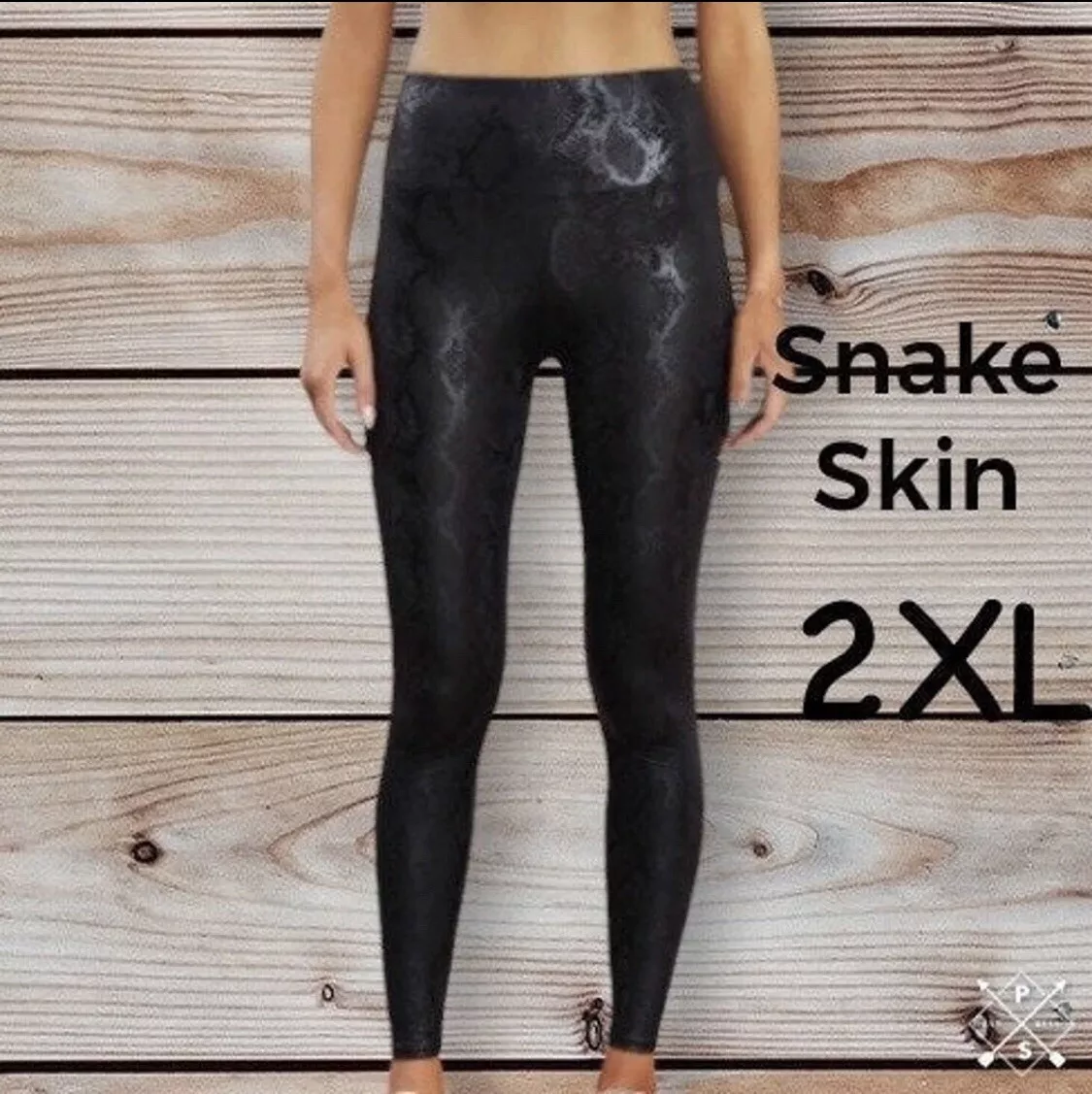 LuLaRoe Black And Silver Snakeskin Print Luxe Leggings Size XXS NWT | eBay