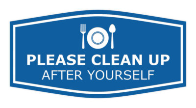 Signs ByLITA Fancy Please Clean Up After Yourself Wall or Door Sign