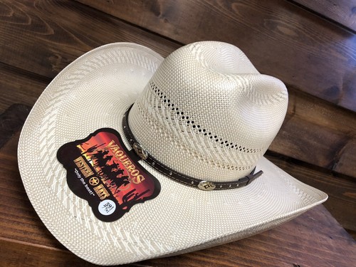 Herren Feiner Cowboy Stroh Hut 5 Krone 4 1/4" Krempe 750X Austin - Bild 3 von 6