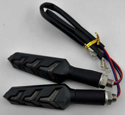 4PCS Motorcycle Indicators Flowing Turn Signal Lights Motorbike Turning 12V - Picture 10 of 11