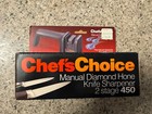 Chef's Choice Manual Diamond Hone Knife Sharpener 2 Stage Model 450