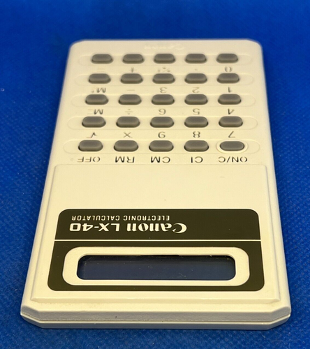 Vintage Ancienne Calculatrice Grise Electronic Calculator Rechner CANON LX-40 - Photo 10/21