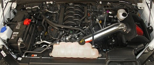 Spectre 15-18 Ford F150 V8-5.0L F/I Air Intake Kit - Polished w/Red Filter - Foto 5 di 10