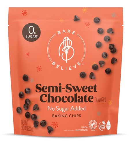 Bake Believe ,Keto-Friendly, Semi-Sweet Baking Chips, 9 oz
