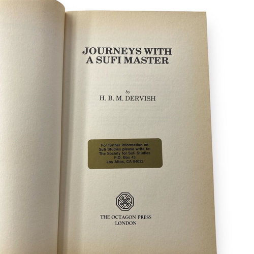 H.B.M. DERVISH / JOURNEYS WITH A SUFI MASTER Vintage 1987 1st Paperback Printing - Picture 3 of 4