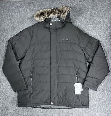 Eddie Bauer Men's Boundary Pass 650 Down Parka XXL Hooded Zip