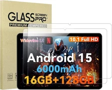 (2 Pack) Headwolf WPad6 Android 15 Tablet 10.1'' Screen Protector Tempered Glass