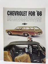 Chevrolet F&uuml;r 1966 Autos Vintage Magazin Print Anzeige Special Section 6 Seiten
