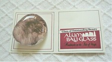 Alaun Bay Glas Isle of Wight BROSCHE individuell handgefertigt hellrosa