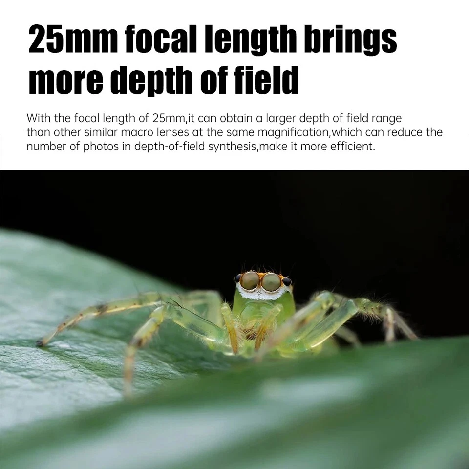 AstrHori 25mm F2.8 Full Frame 2.0-5.0x Macro Lens for FX/RF/E/Z/L Mount Cameras - Image 4 of 4