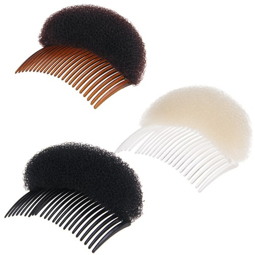 Hair Volume Increase Fluffy Puff Sponge Pad Insert Clip Comb Grip DIY Styli #