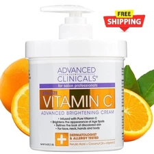 Advanced Clinicals Vitamin C Cream. Advanced Brightening Cream. Anti-aging cream