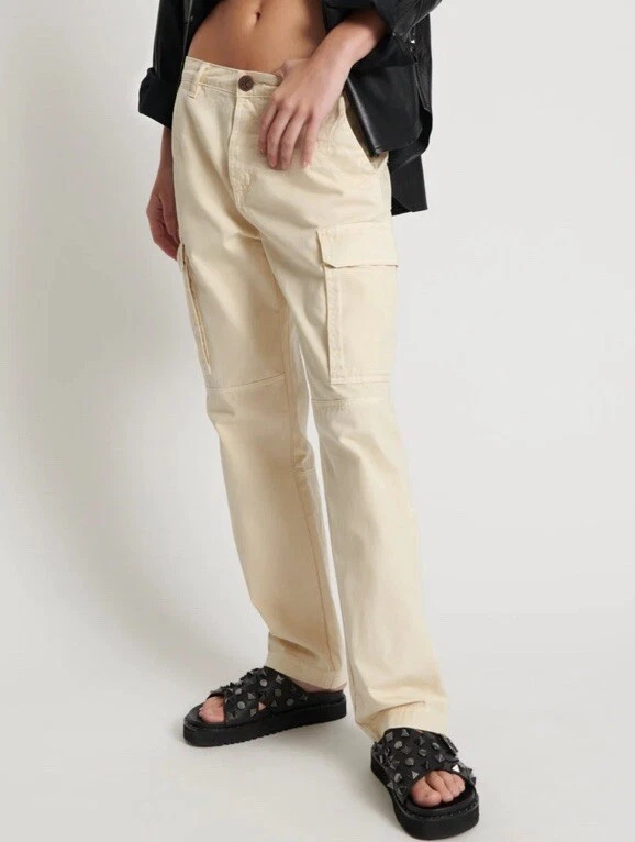 NWT ONE TEASPOON SAND CARGO MOTION PANTS WITH POCKETS MID-WAIST FIT SIZE 28 - Image 2 of 4