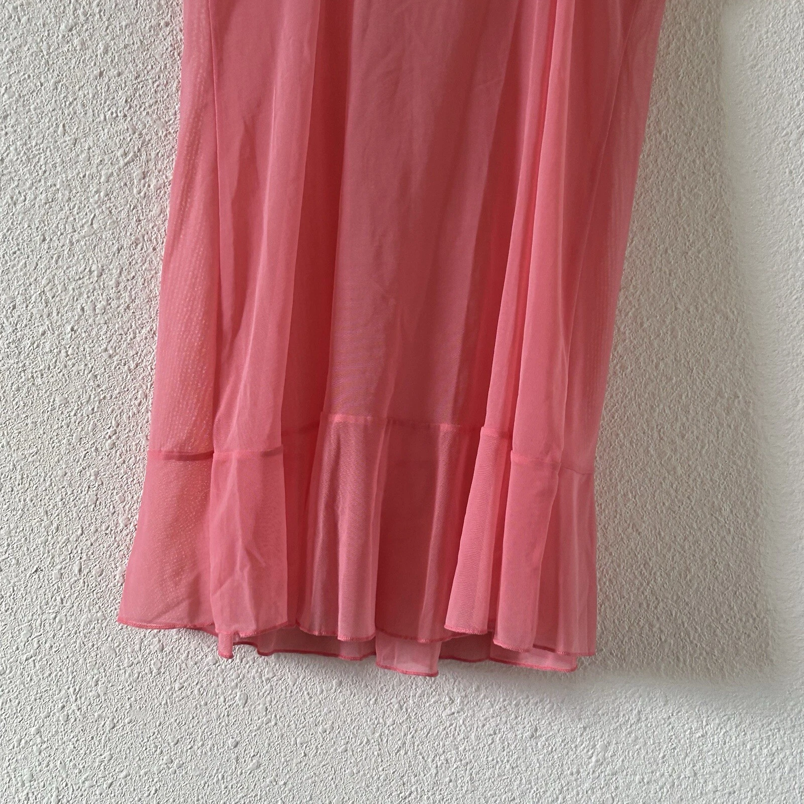 UNDERCOVER Abito donna Victoria Secret slip medio rosa maglia trasparente carino fata femminile