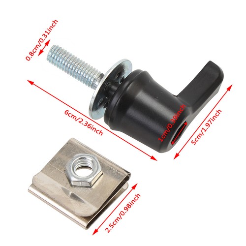 4PCS Saddlebag Lever Lock Bolts Nuts Kit Mounting for Harley Saddlebag 2001-2023 - Bild 2 von 13