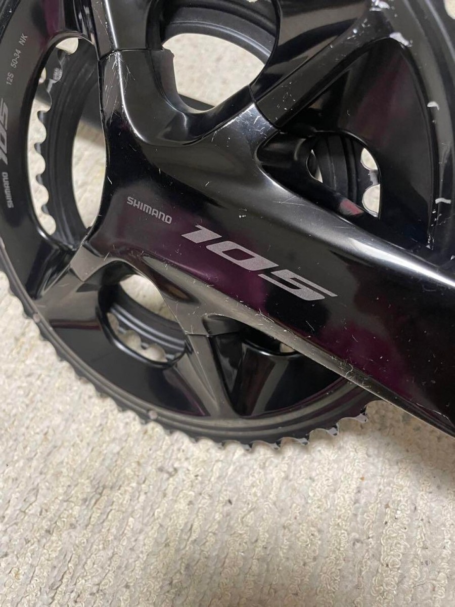SHIMANO 105 FC-R7100 Black 12S 160mm 50x34T Crank 01 | eBay SHIMANO 105 FC-R7100 Black 12S 160mm 50x34T Crank 01 | eBay