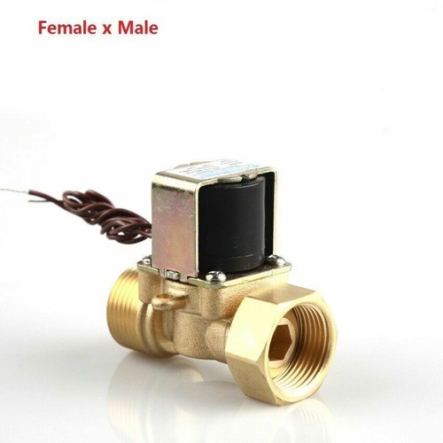 3/4" Brass Electric Solenoid Valve Normally Closed 220/24/12V Water Inlet Switch - Picture 6 of 7