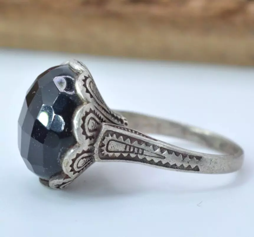 Black sale antique ring